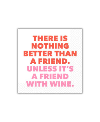 Quip Friends with Wine Cocktail Napkin