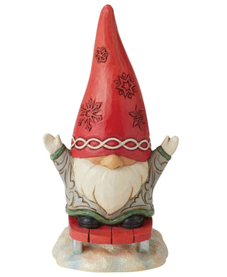 Jim Shore Gnomes: Snow Much Fun! Gnome Sledding