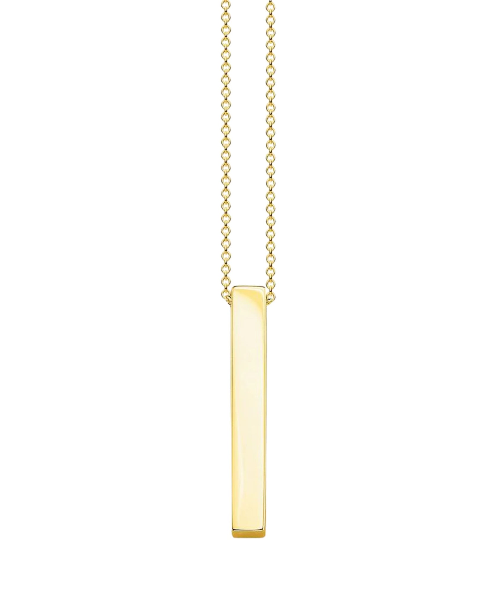Thomas Sabo Cuboid Necklace - Yellow Gold