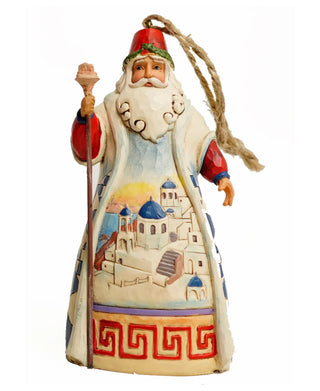 Jim Shore Santas Around The World: Greek Santa Ornament