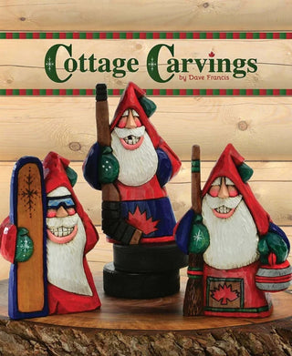 Cottage Carvings Snowboarder Santa