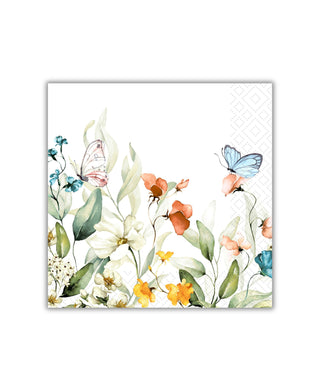 Old Country Design Happy Feeling Luncheon Napkin