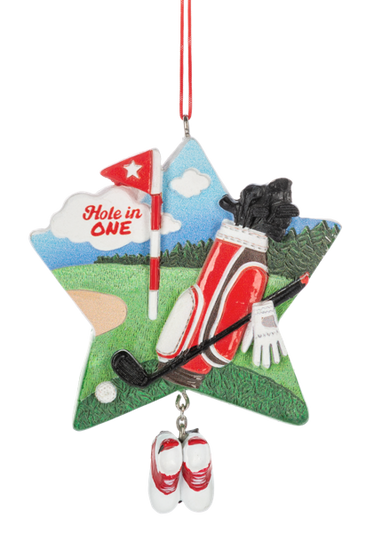 Hole In One Golf Ornament
