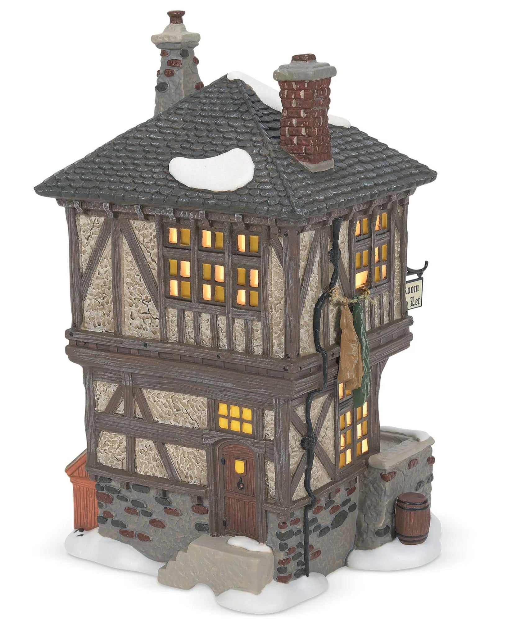 Department 56 Dickens Village Visiting The Miner's Home (set of 2)