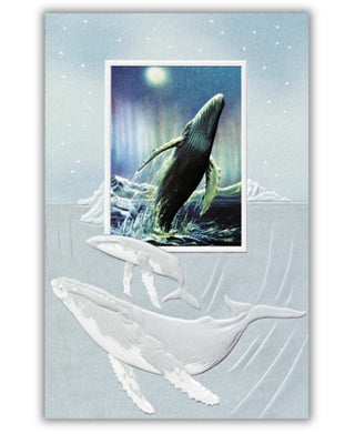 Pumpernickel Humpback Whale Birthday Card