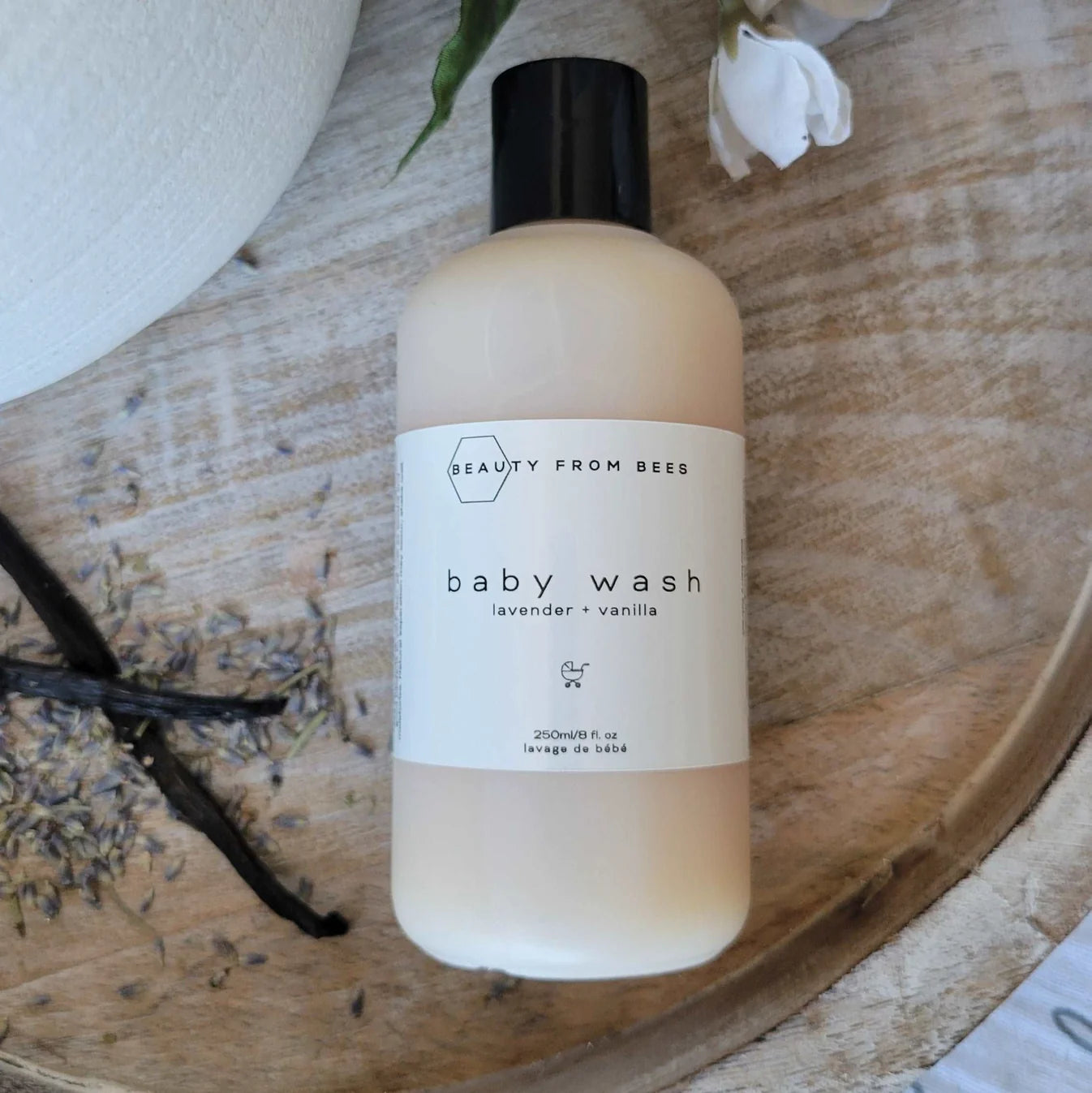 Beauty From Bees Baby Shampoo & Body Wash - Lavender + Vanilla - 8 fl.oz./250 ml