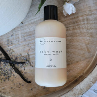 Beauty From Bees Baby Shampoo & Body Wash - Lavender + Vanilla - 8 fl.oz./250 ml