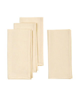 Calla Cotton Napkins Ivory Set Of 4