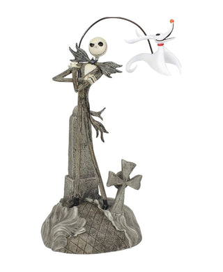 Department 56 Nightmare Before Christmas: Jack and Zero in Cemetery Figurine