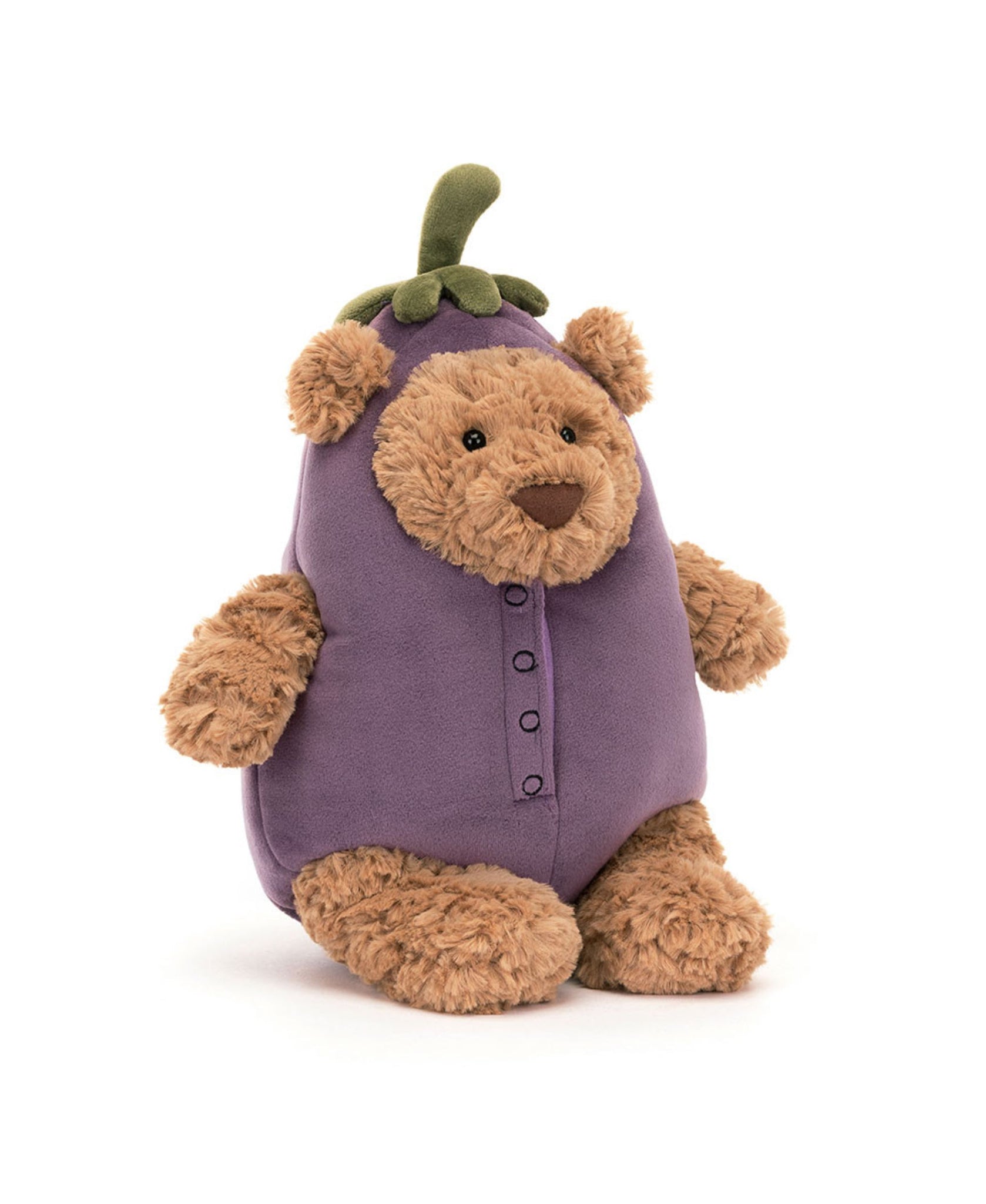 Jellycat Bartholomew Bear Eggplant