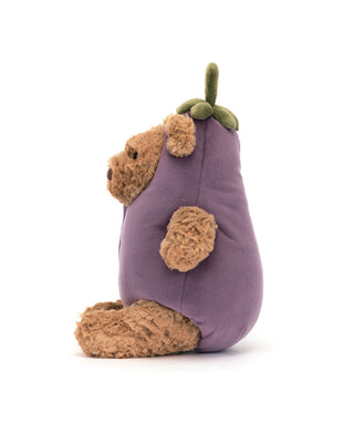 Jellycat Bartholomew Bear Eggplant