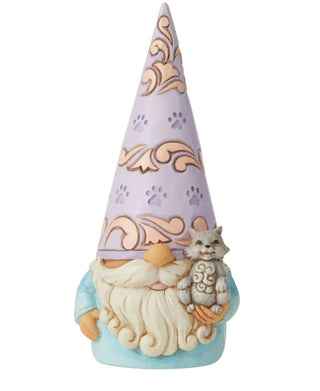 Jim Shore Gnomes: Gnome With Cat Figurine