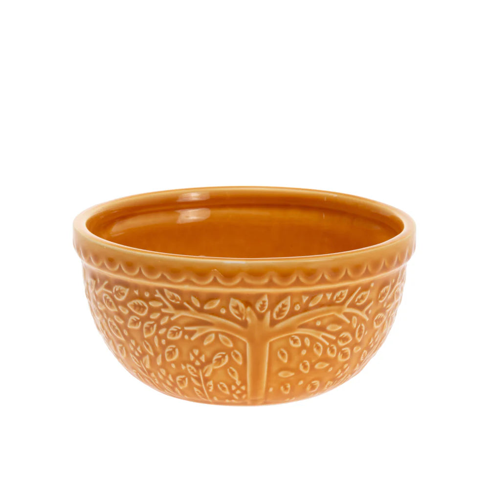 Leaf Embossed Bowl - Small - Saffron
