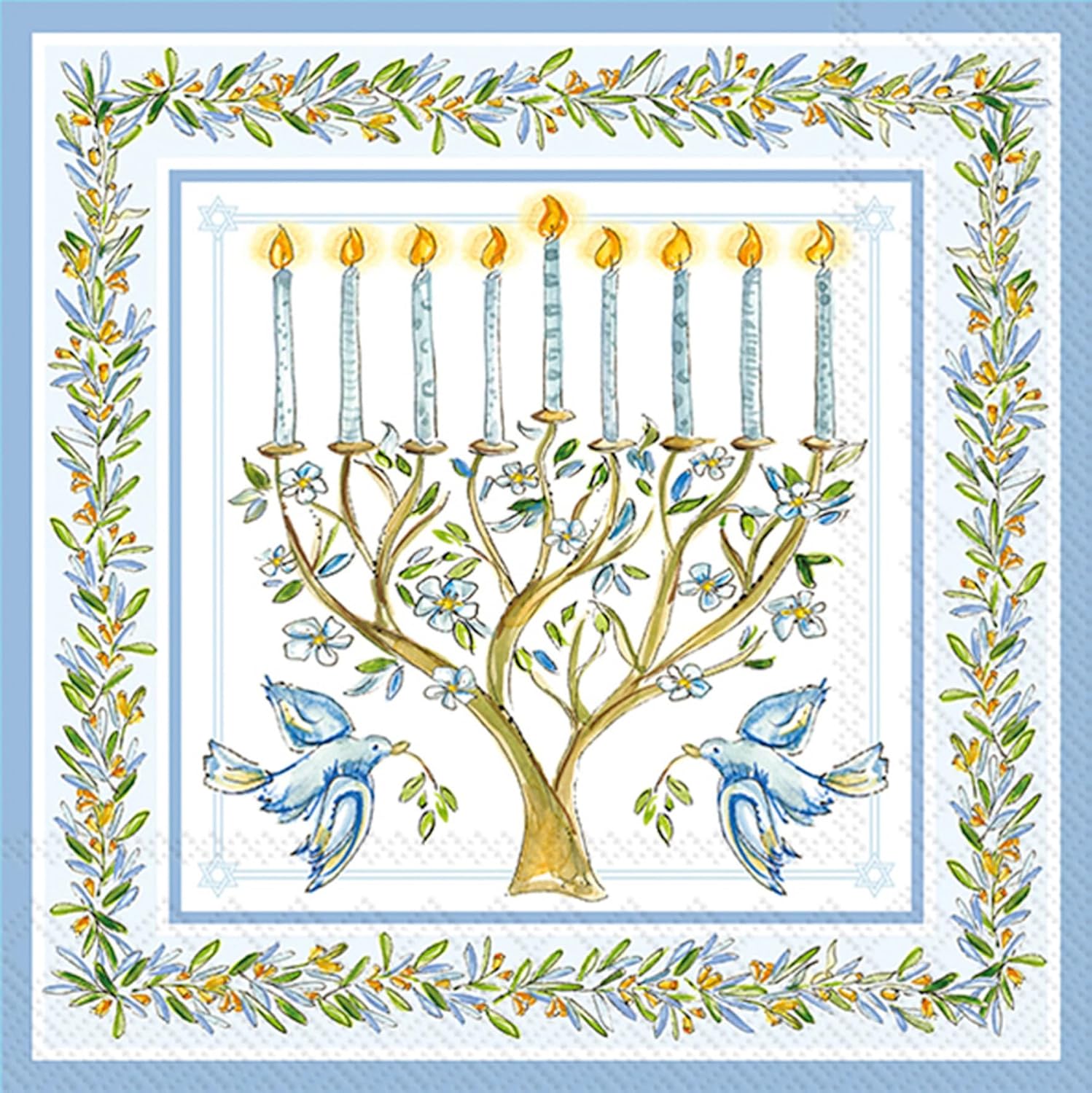 IHR RB Menorah Lunch Napkin