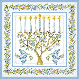IHR RB Menorah Lunch Napkin