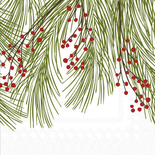 IHR Winterberry Pine Lunch Napkins