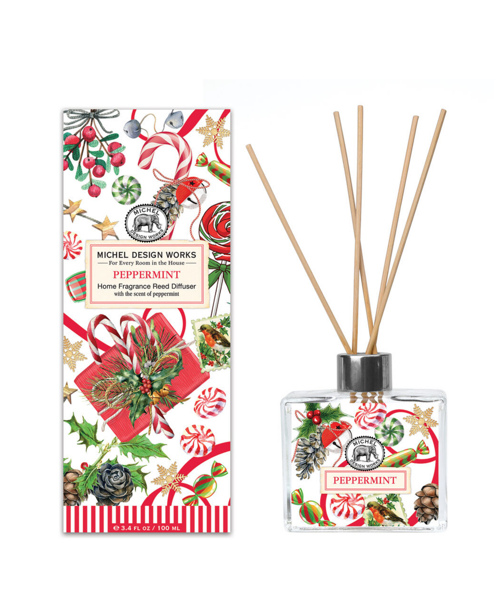 Michel Design Works Peppermint Home Fragrance Reed Diffuser