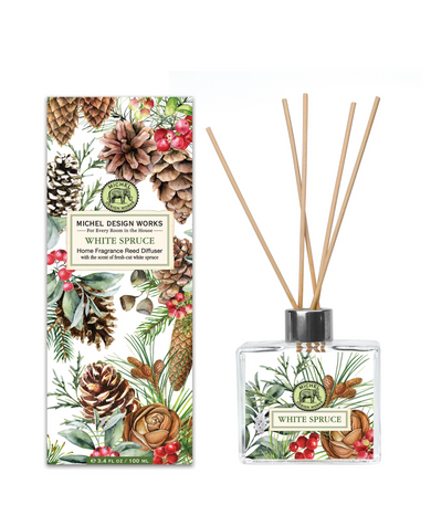 Michel Design Works White Spruce Home Fragrance Reed Diffuser