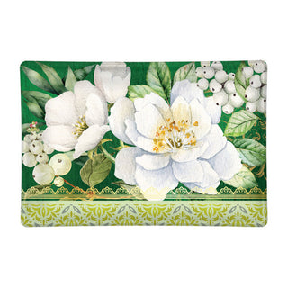 Michel Design Works Winter Blooms Rectangular Glass Soap Dish