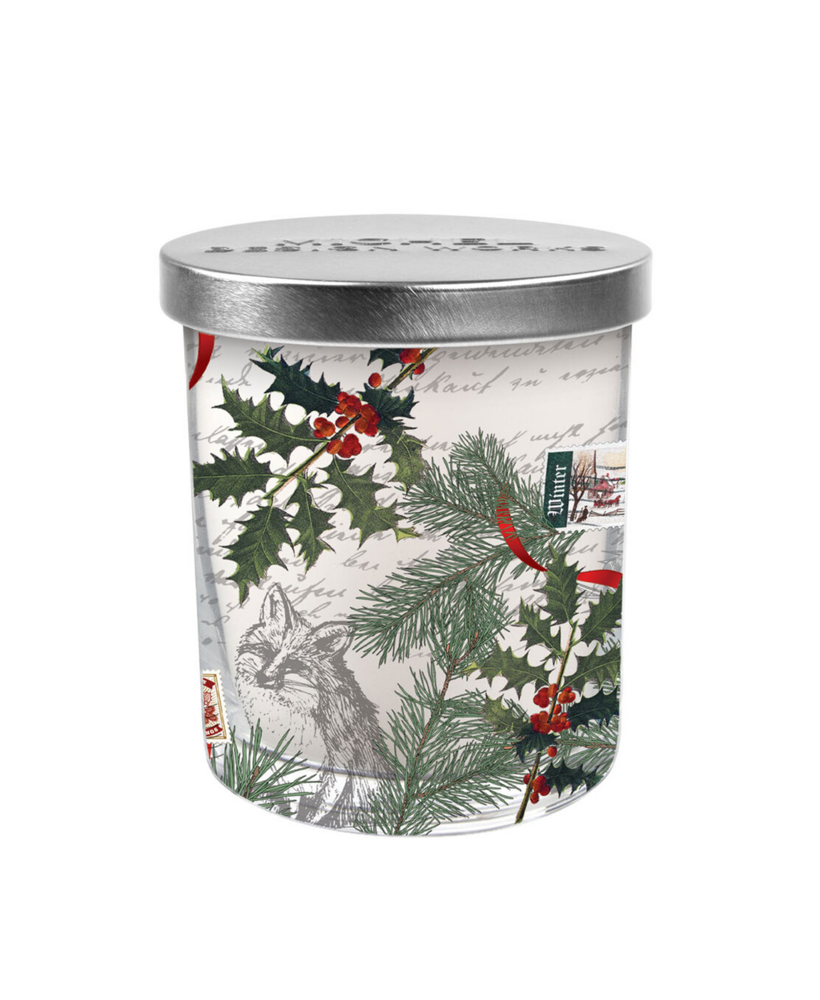 Michel Design Works Winter Woodland Candle Jar With Lid