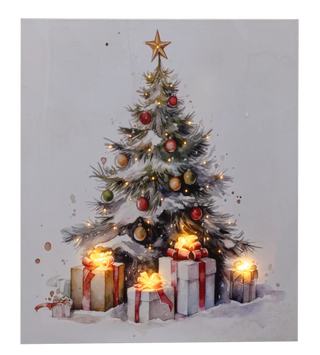 LED Light Up Christmas Tree Canvas