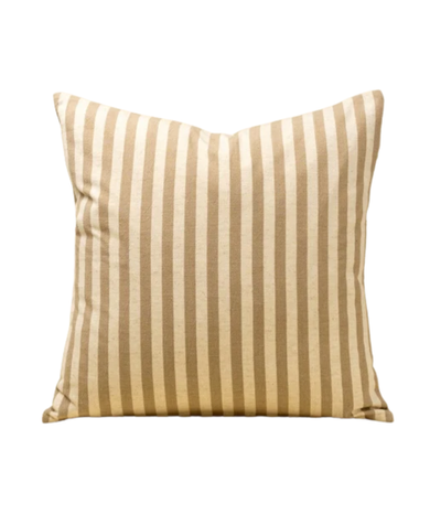 Narrow Stripe Pillow With Insert - Sand