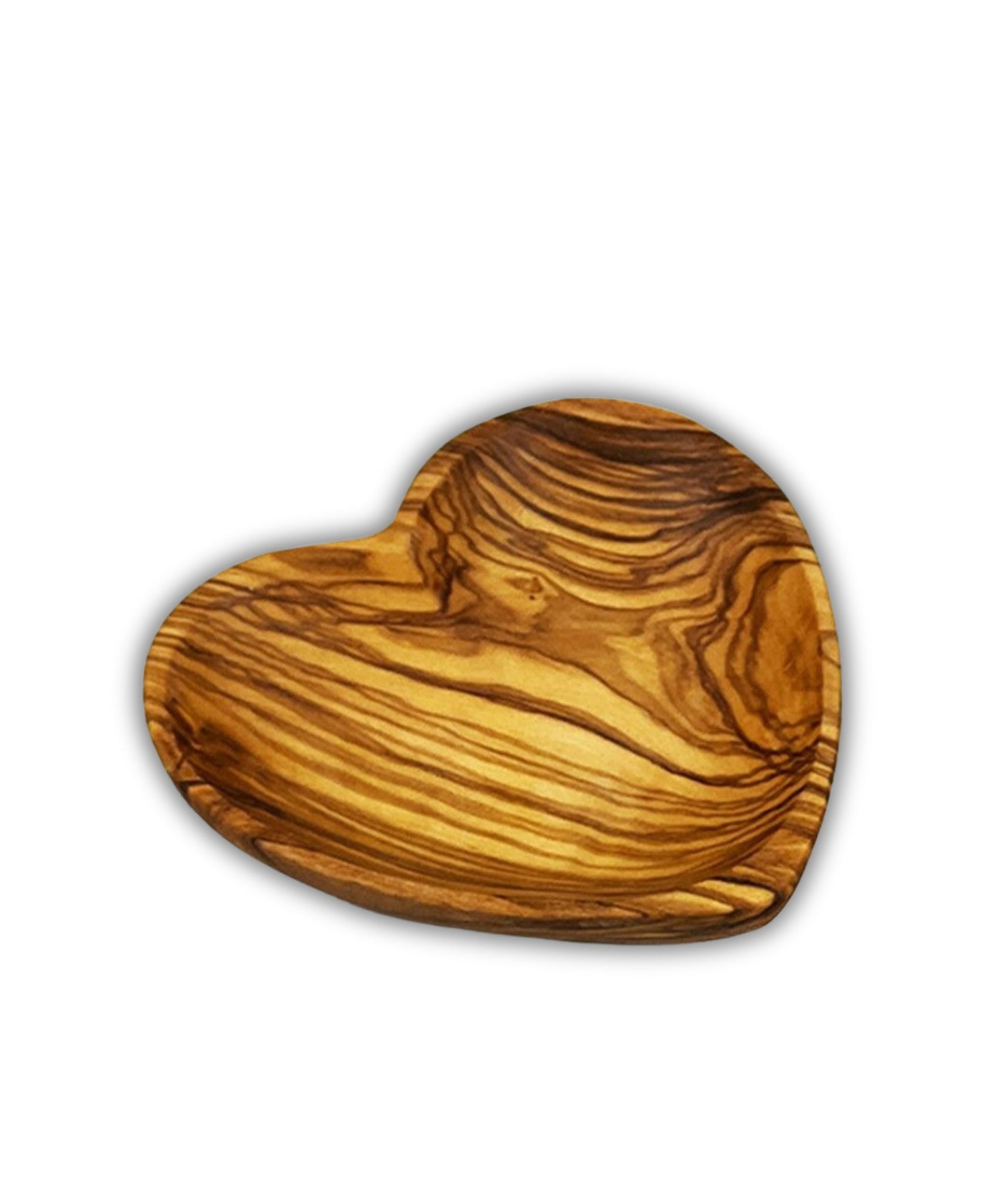 Olive Wood Small Heart Dish