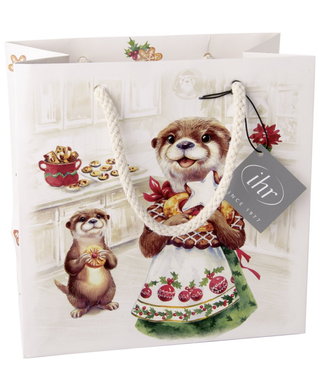 IHR Otter Family Baked Cream Gift Bag