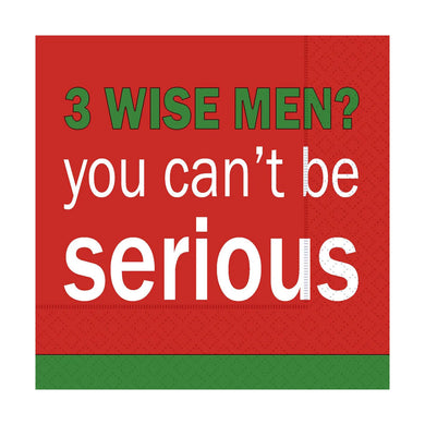 3 Wise Men? Cocktail Napkin