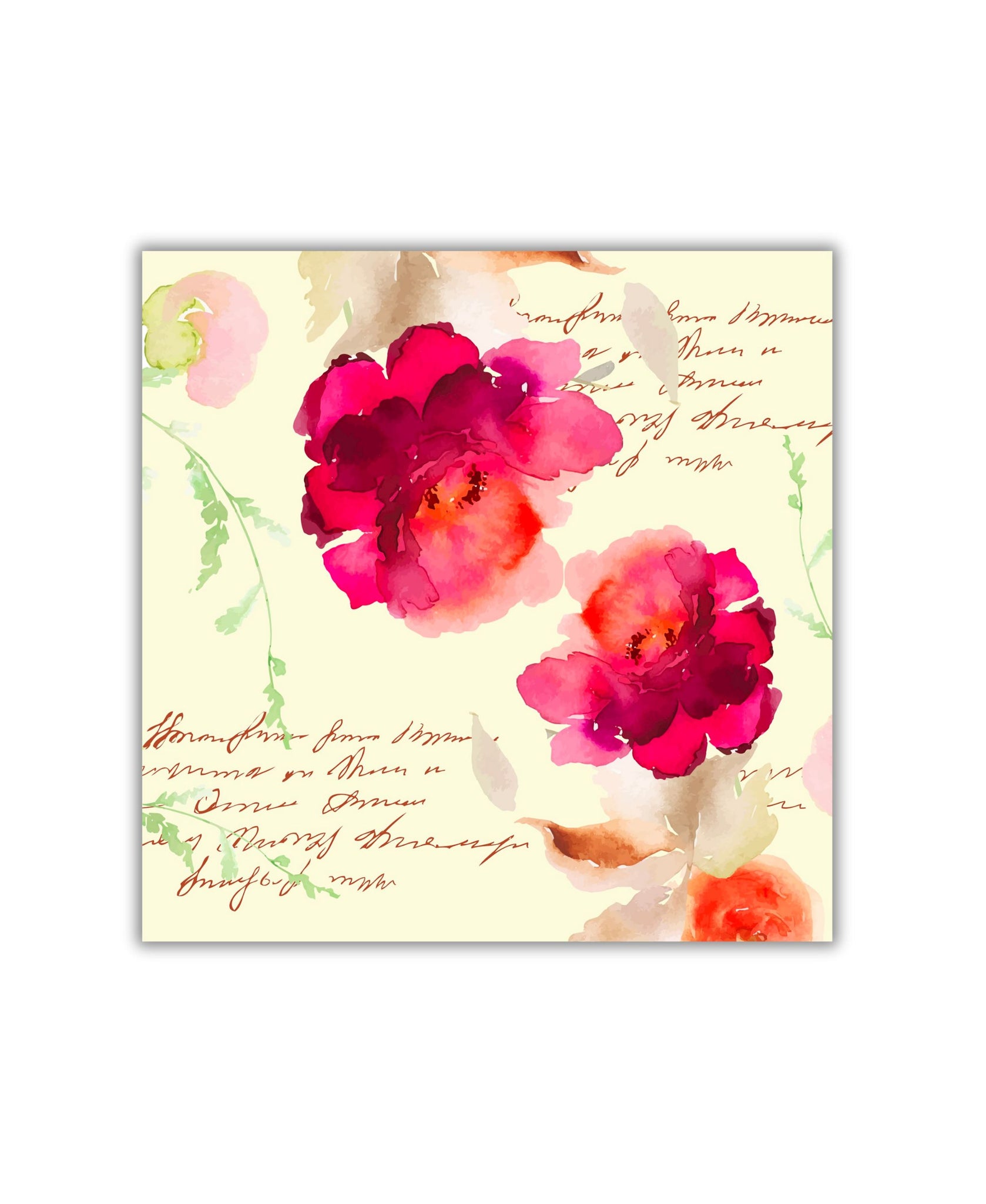 Old Country Design Poem Luncheon Napkins