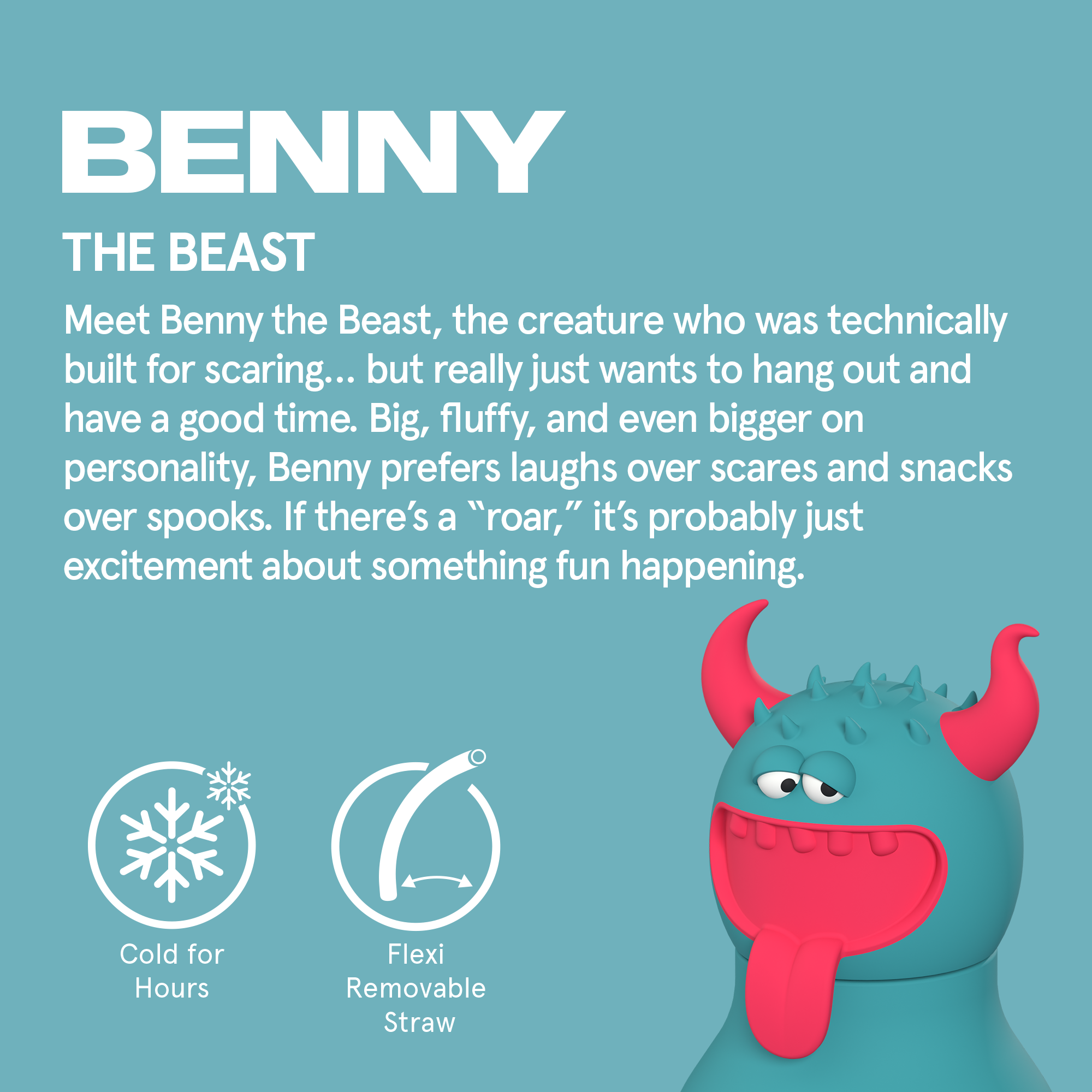 Asobu Spookies Bestie Beast Water Bottle