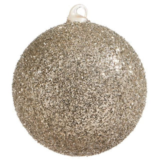 Champagne Glitter Ball Ornament