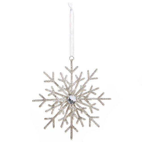 Glittered Snowflake Ornament