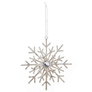 Glittered Snowflake Ornament