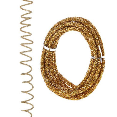 10' Gold Glittered Rope Garland