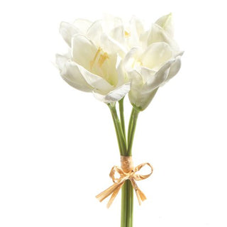 Real Touch White Amaryllis Bundle