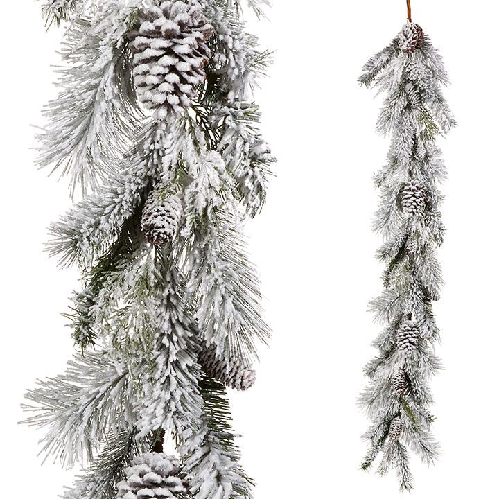 Snowy Pinecone Garland