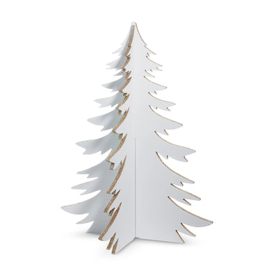 White Metallic 3D Tree Small