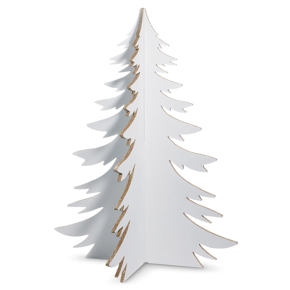 White With Gold 3D Tree Large