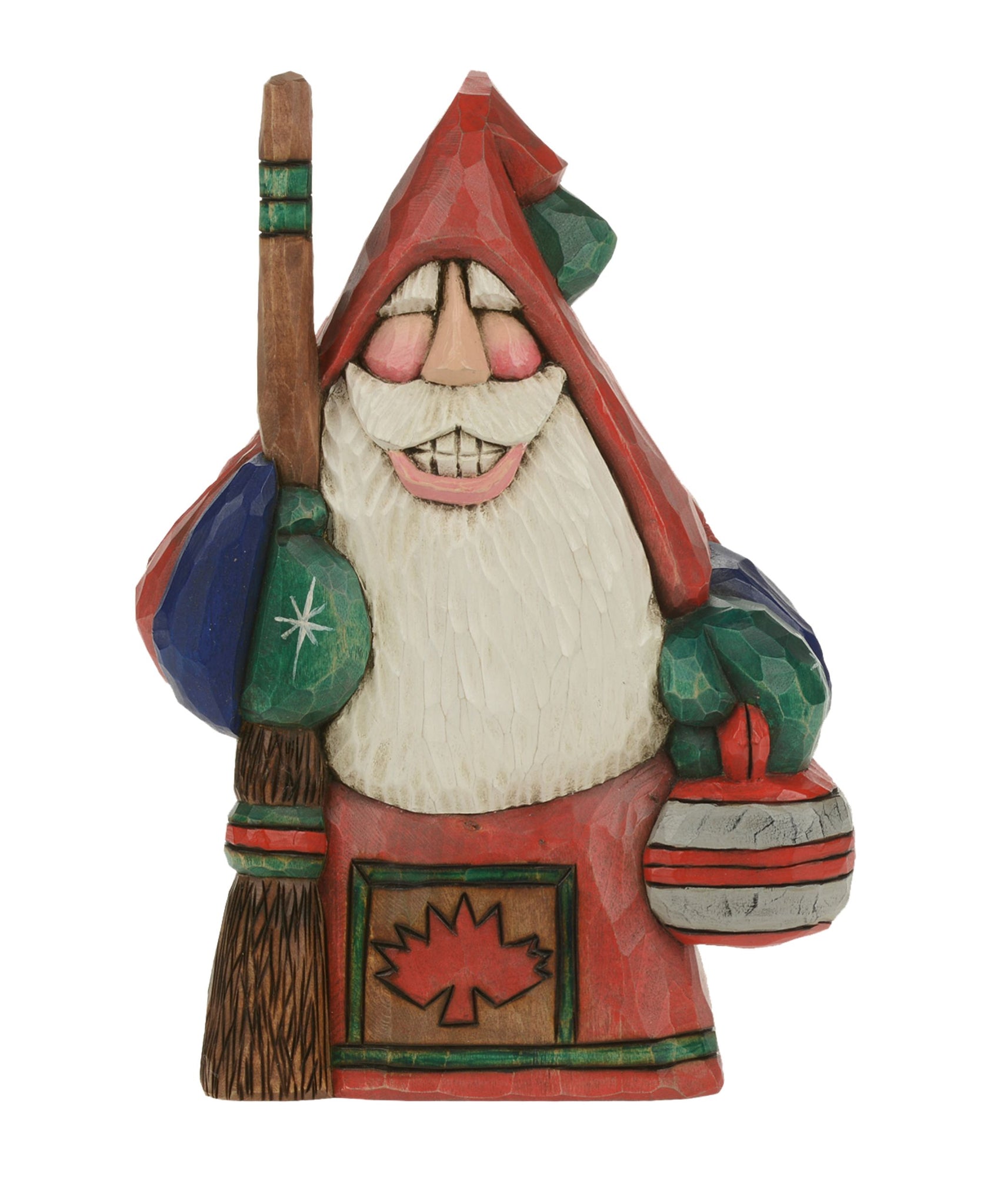 Cottage Carvings Canadian Curler Santa