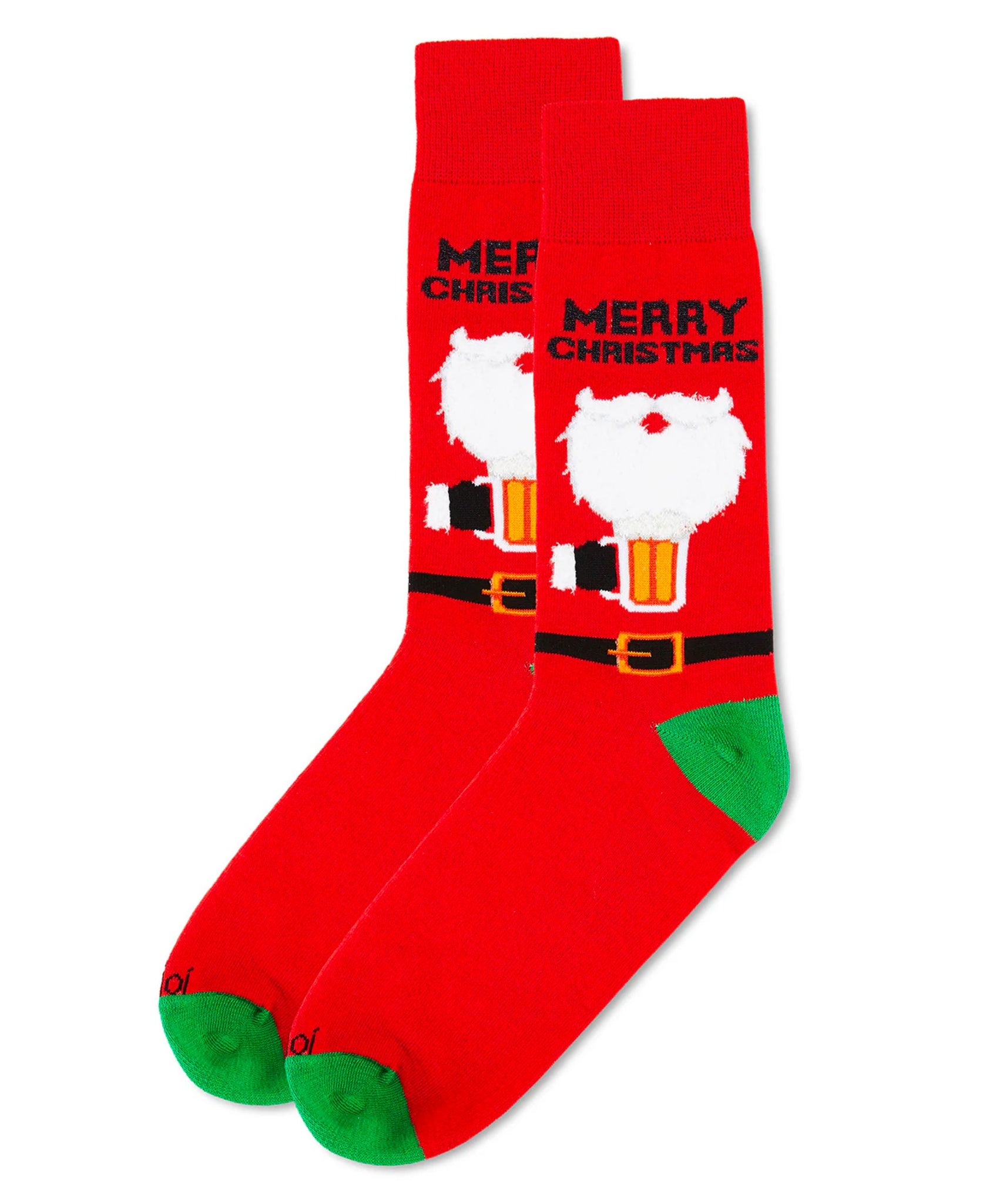 Santa Claus and Suds Men's Holiday Crew Socks