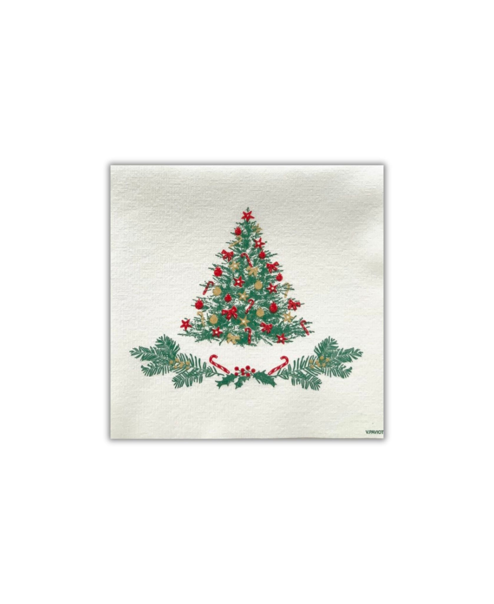 Old Country Design Paviot Sapin Cocktail Napkin