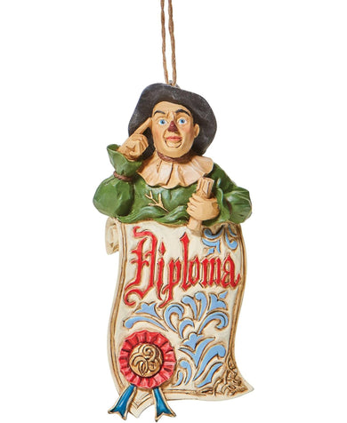 Jim Shore Wizard Of Oz: Scarecrow Diploma Ornament