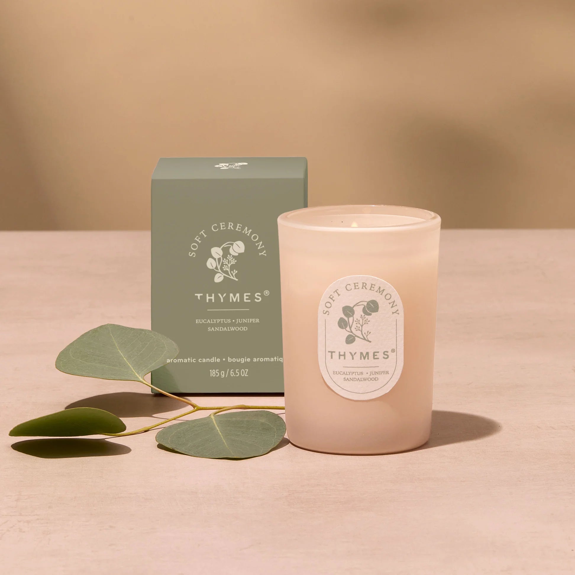 Thymes Soft Ceremony Poured Candle 6.5 oz