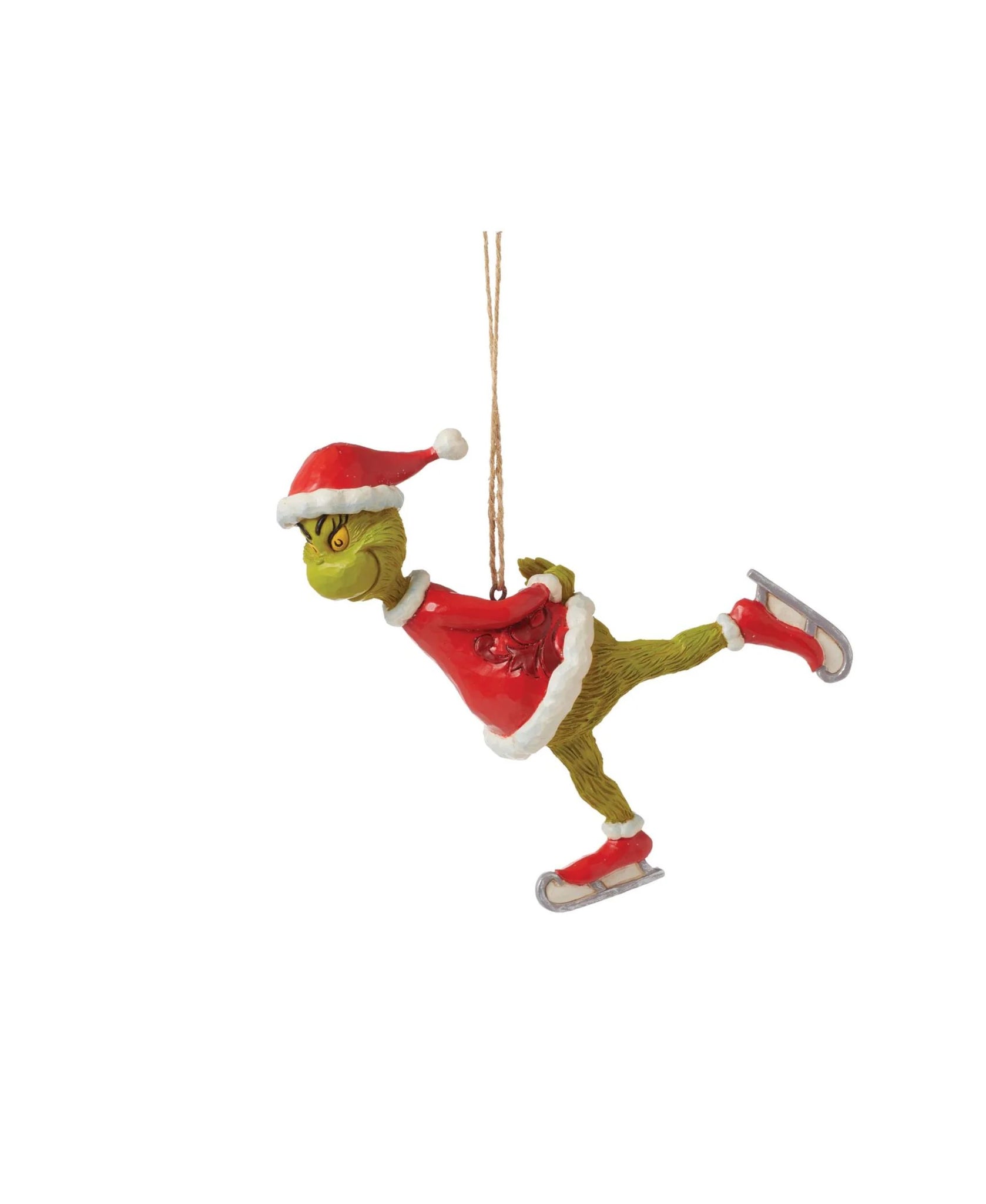 Jim Shore Grinch Ice Skating Hanging Ornament