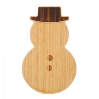 Snowman Cheese Board and Snowflake Spreader Set