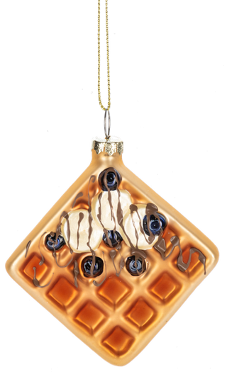 Glass Waffle Ornaments