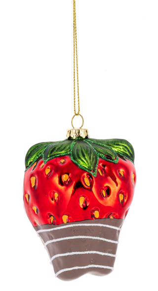 Dipped Strawberry Ornaments