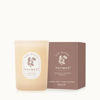 Thymes Sun Woven Poured Candle 6.5 oz