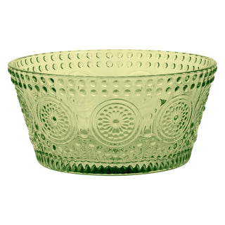 Codi Glass Bowl - Small - Olive Green